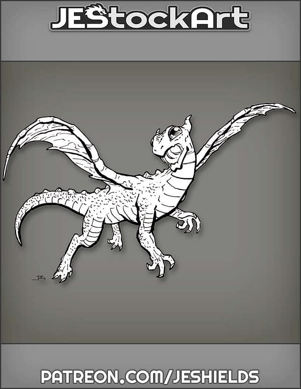 Young Dragon In Flight by Jeshields