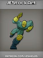 Quick Hero in Solid Masks Runs with Speed by Jeshields