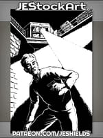 Escaped Criminal Caught In Spotlights by Jeshields