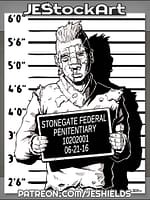 Wounded Criminal Thug Headshot by Jeshields