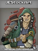 Man of Faith with Dreads in Hood by Jeshields