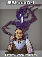 Man with Prosthetic Hook Visited by Astral Spirit by Jeshields