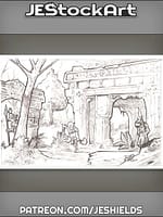 Abandoned Shrine Protected By Short Guards by Jeshields