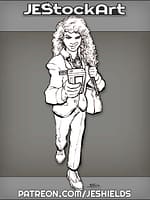 80s Press Reporter With Dictaphone by Jeshields