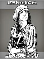 Life Coach With Dreads And Handbag Wearing Crystals by Jeshields