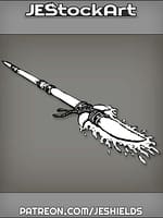 Frost Spear Crafted From Bone Tethered By Rope by Jeshields