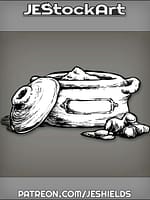 Opened Earthen Pottery Full Of Ground Spice by Jeshields