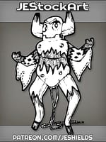 Stringed Wooden Puppet Of Flaming Deity by Jeshields