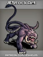 Roaring Displacer Variant With Spiked Tentacles And Horns by Jeshields