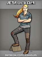 Bouncer In Ragged Clothes And Jewelry by Jeshields