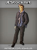 Disheveled Man In Business Suit by Jeshields