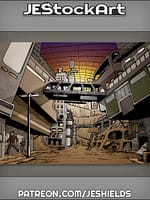 Moon Down Town City View by Jeshields