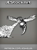 Humming Bird Dragon Spews Flames From Belly by Jeshields