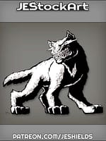 Barghest Canine With Glowing Eyes by Jeshields