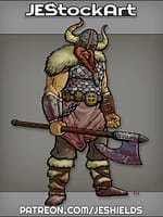 Bloodied Viking with Axe by Jeshields