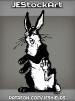 Crazed Black Rabbit Not Being Affected By Dark Elements by Jeshields