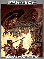 Dragon Roasts Party Member While Rogue Escapes by Jeshields