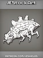 Dungeon Crawler Six Legged Bug with Dinosaur Plates by Jeshields