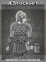 Female Cleric in Vampire Den by Jeshields