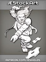 Female Dwarven Alchemist Throwing Stars by Jeshields