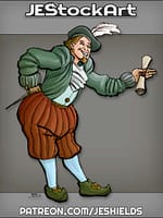 Friendly Courtier with Scroll and Dagger by Jeshields