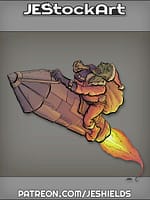 Goblin Tinkerer with Sack and Rocket by Jeshields