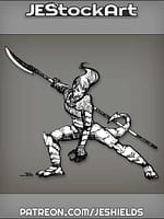 Half Dragon Lady In Oriental Armor by Jeshields