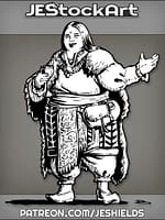 Heavyset Female Noblewoman With Rings And Drinking Cups by Jeshields