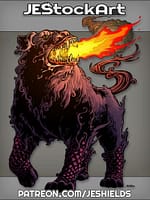Hound From Hell With Asian Decoration Breathes Fire by Jeshields