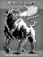 Hound From Hell With Asian Decoration Breathes Fire by Jeshields