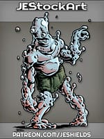 Inebriated Bubble Creature In Towel by Jeshields