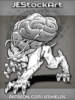 Intellect Devourer With Dentacled Mouth Turns Towards Interest by Jeshields