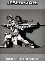 Monkey Man Martial Artist With Staff by Jeshields