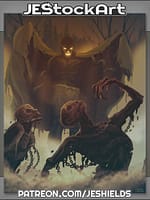 Necromancer With Flowing Face Raises The Dead by D P