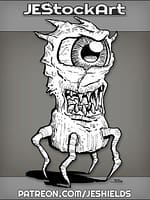 One Eyed Creature With Legs by Jeshields