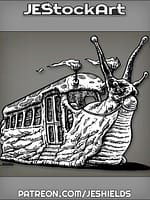 Public Transport Slug With Reins and Torchlight by Jeshields