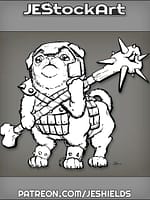 Pugtaur With Bone Battle Mace And Helm by Jeshields