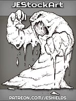 Sand Elemental With Glowing Eyes by Jeshields