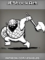 Silly Adventure Viking With Ax by Jeshields