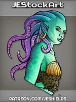 Tentacled Mermaid Bust by Jeshields