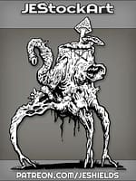 Tree Trunk Monster With Prehensile Eye And Mushroom Tops by Jeshields