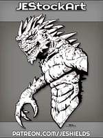 Were Basilisk With Glowing Blue Eyes by Jeshields