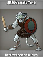 Weretiger Gladiator with Roman Outfit by Jeshields