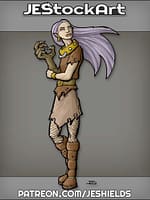 Wolf Girl With Claws And Wearing Collar by Jeshields