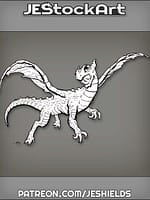 Young Dragon In Flight by Jeshields