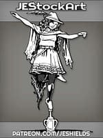 Young Wood Elven Acrobat Balances On Bottle Top by Jeshields