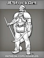 Hajduk Warrior with Musket and Sword by Jeshields