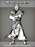 Oriental Warlord With Arms Folded by Jeshields