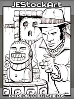 Pulp African Archaeologist Raids Lost Temple by Jeshields