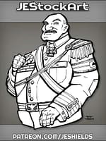Bald Military General In Dress Uniform by Jeshields